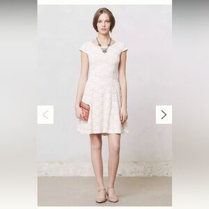 Maeve Cream Lace Mini Dress